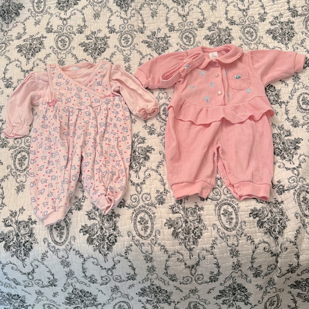 Lot of 2 Pink Baby Girl Outfits